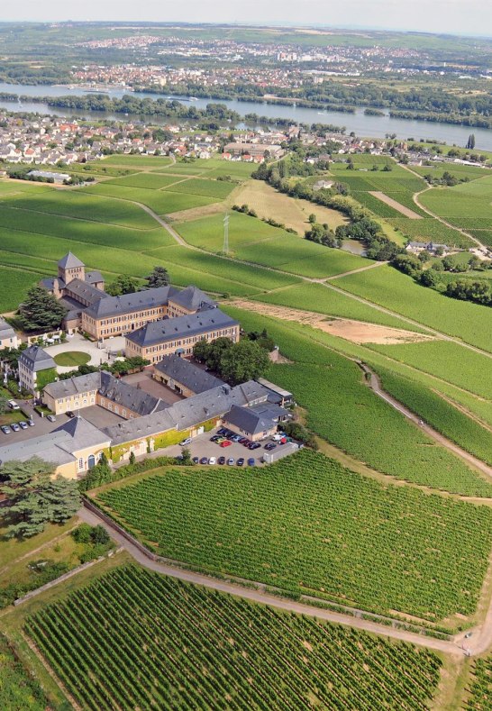 Schloss Johannisberg Luftaufnahme | &copy; JWG Johannisberger Weinvertrieb KG