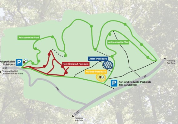 Überblick der Pfade | © Stadt Lahnstein Überblick der Pfade | © Stadt Lahnstein