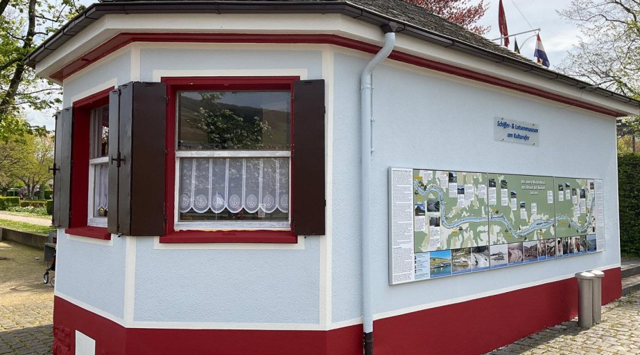 Lotsenmuseum mit Infotafel | &copy; Ulrich Kunkel Binger Schifferverein e.V.