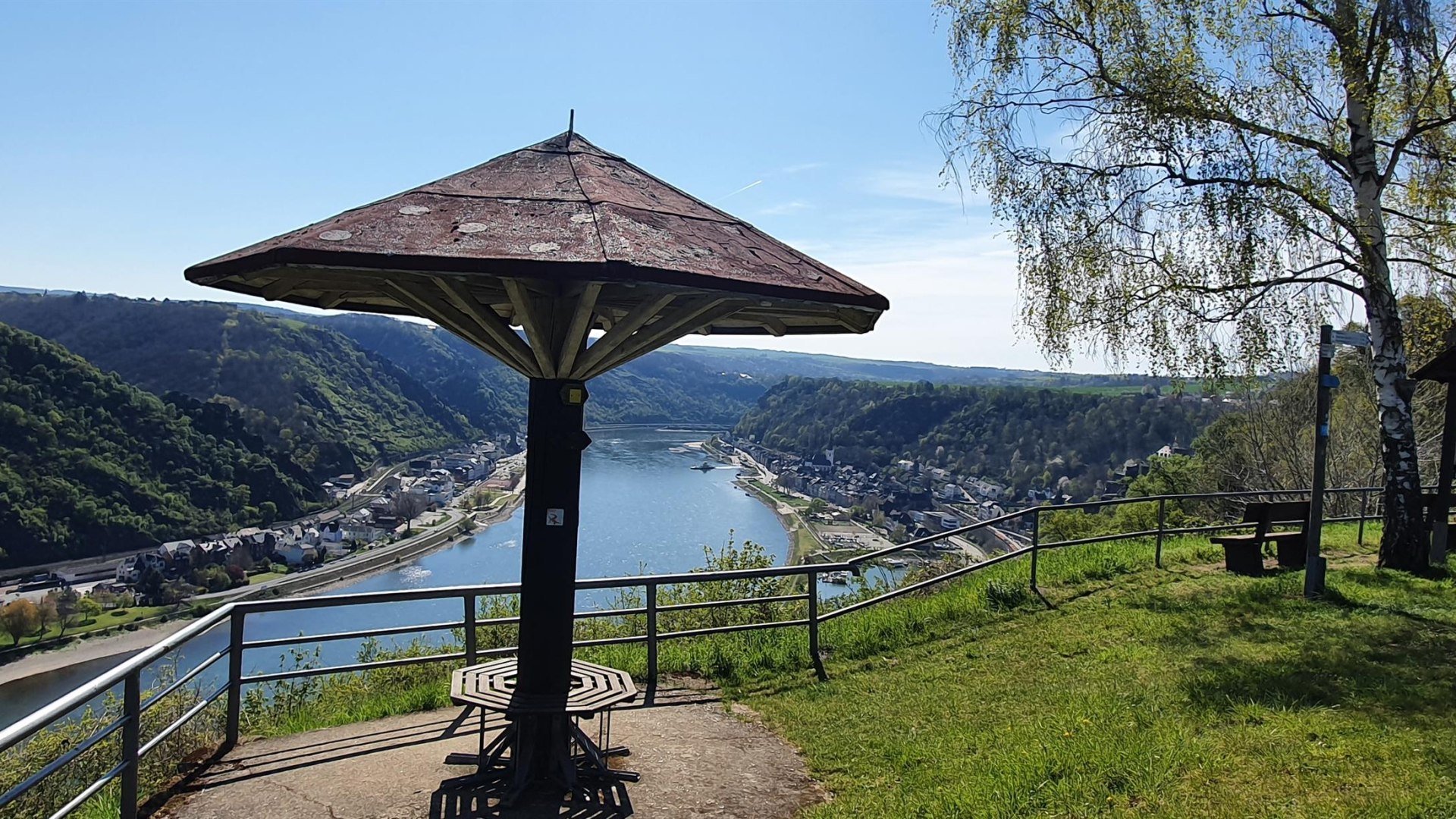 Werlauer Pilz mit Rheinblick | © T. Biersch Werlauer Pilz mit Rheinblick | © T. Biersch