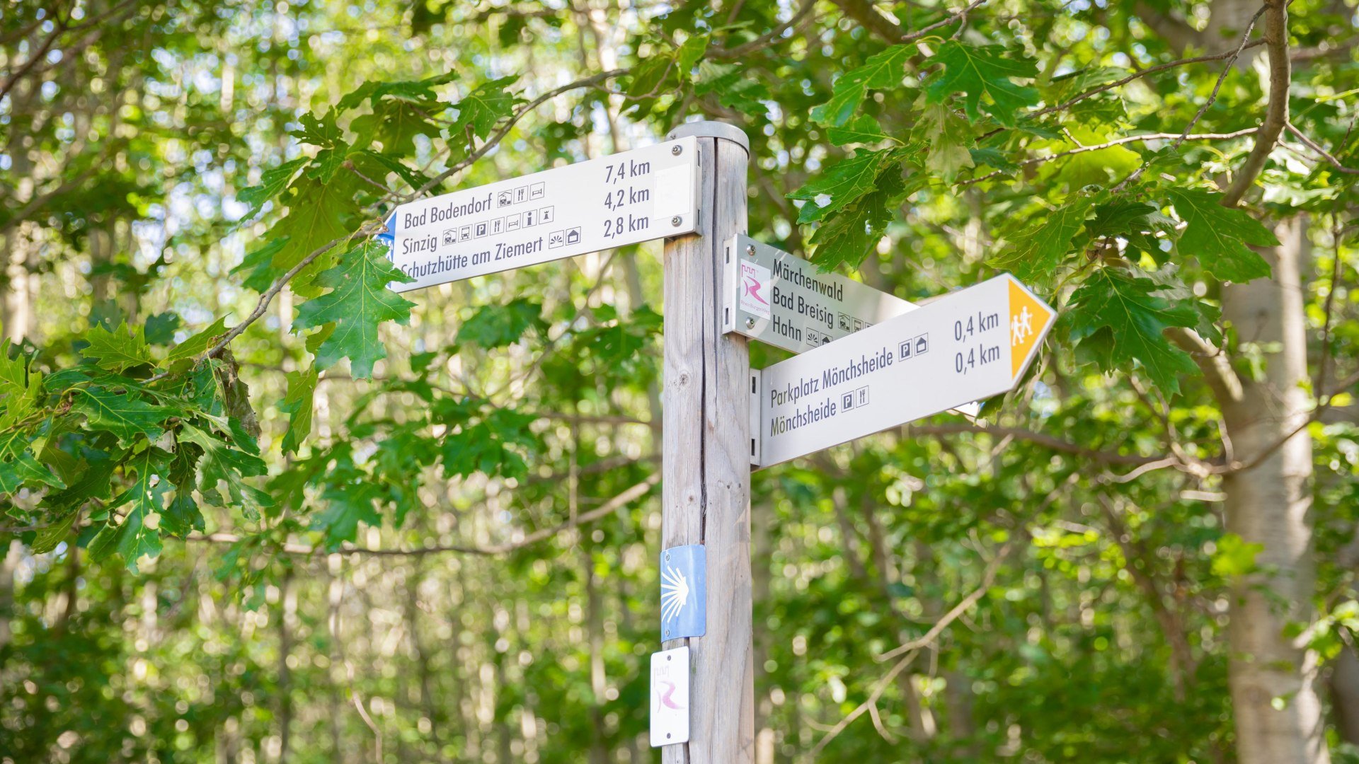 Wanderschilder M&ouml;nchsheide | &copy; Anton R&ouml;ser, Shapefruit / TI Bad Breisig