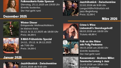 Programmflyer | © food hotel Neuwied Programmflyer | © food hotel Neuwied