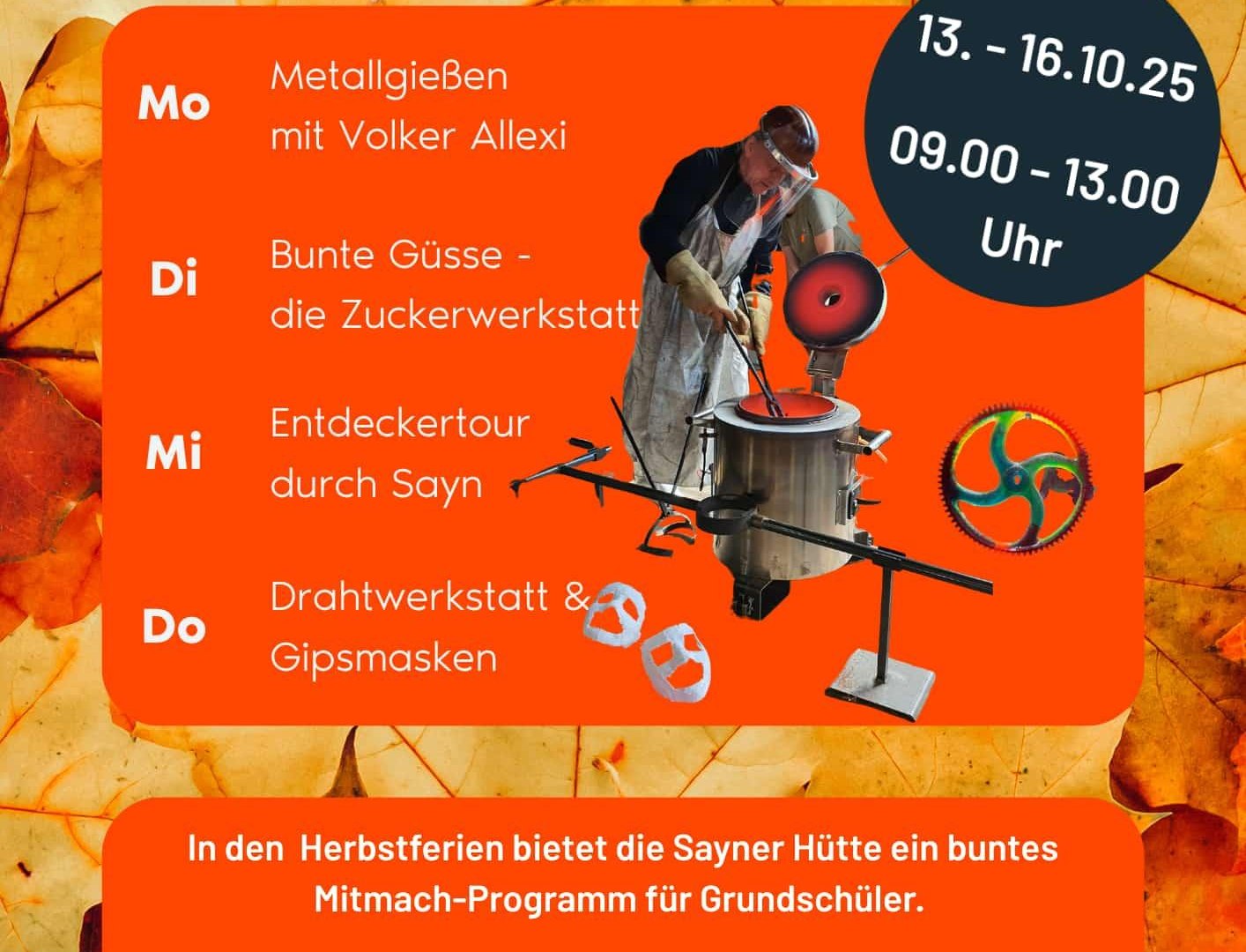 Flyer Herbstferien | © Stiftung Sayner Hütte