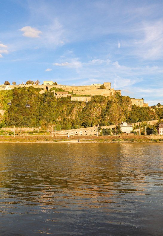 Festung vom Deutschen Eck aus gesehen | &copy; Koblenz-Touristik Gmbh / Johannes Bruchhof
