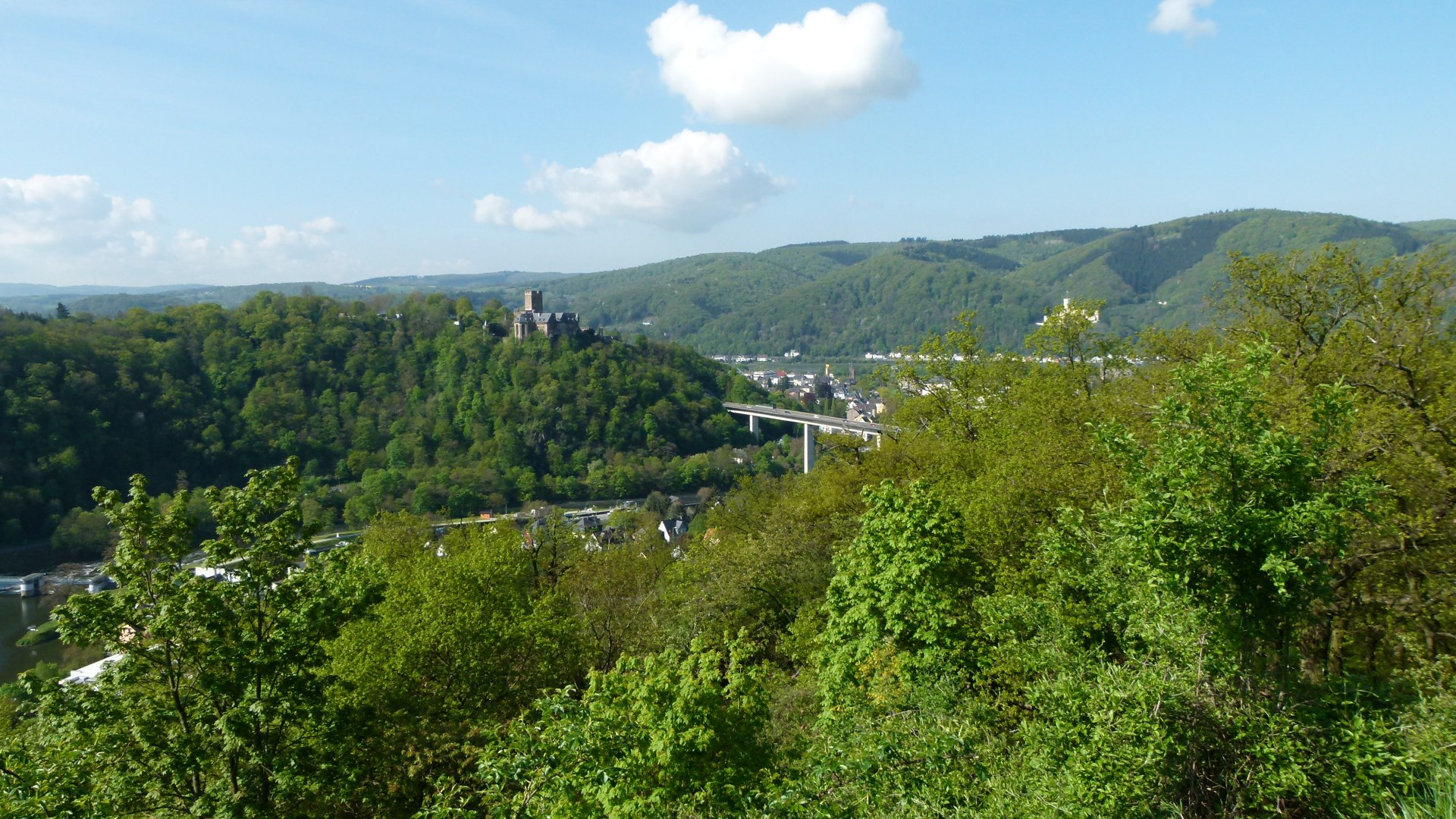 Blick vom Allerheiligenberg auf Lahnstein | &copy; Annette Klemm