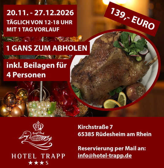 2025_Gans_zum_Abholen_Web | © Hotel Trapp 2025_Gans_zum_Abholen_Web | © Hotel Trapp