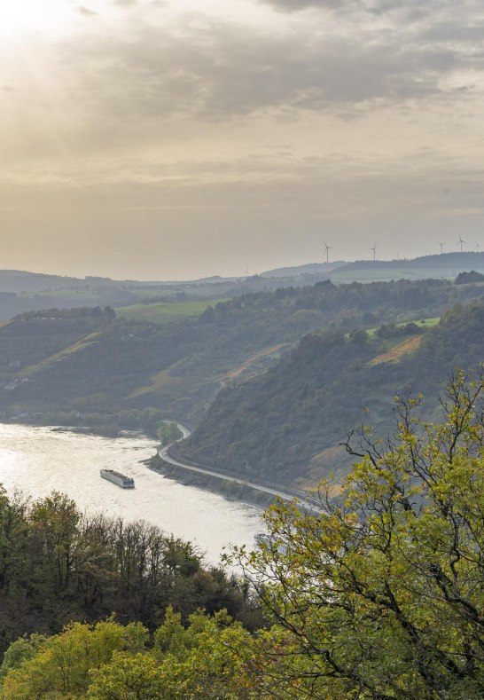 Ausblick Rheintal ohne Bank | © Loreley Touristik GmbH