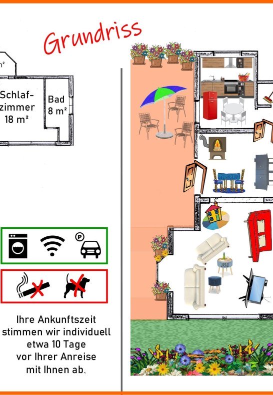 Grundriss | © schoene-auszeit-in-spay.de