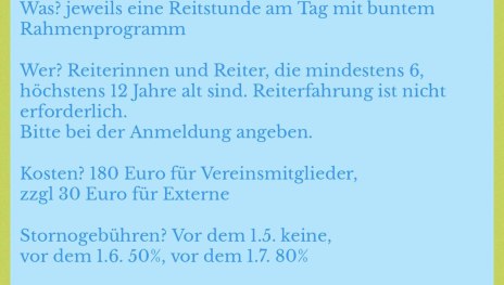 Ponyfreizeit 2025 | &copy; Reiterverein Bissingen e.V.