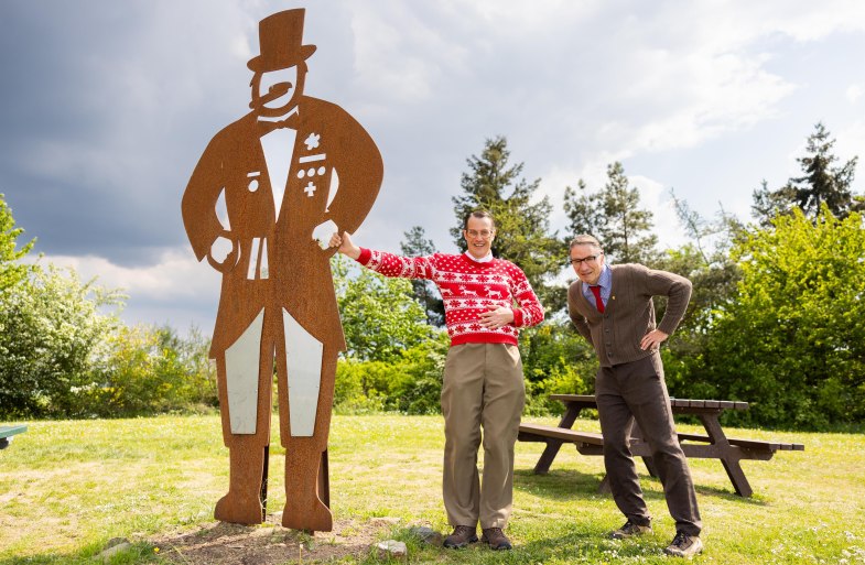Willi und Ernst mit dem Quetschehannes | &copy; Kai Mylller