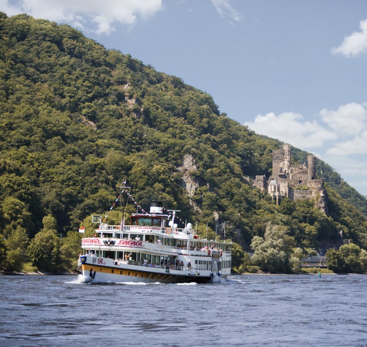 Schaufelraddampfer MS Goethe bei Trechtingshausen | &copy; Willy Knopf