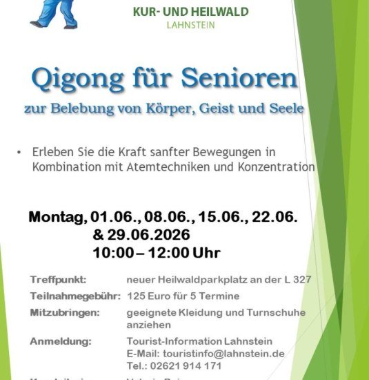 Qigong für Senioren | © Stadt Lahnstein Qigong für Senioren | © Stadt Lahnstein