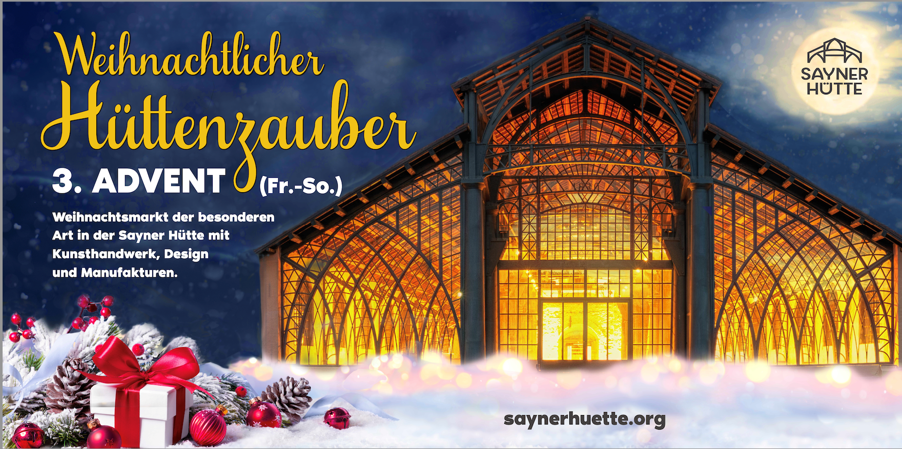 Weihnachtlicher Hüttenzauber | © Stiftung Sayner Hütte Weihnachtlicher Hüttenzauber | © Stiftung Sayner Hütte