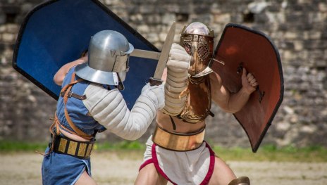 Gladiatorenkampf | © Gladiatorenschule Trier Gladiatorenkampf | © Gladiatorenschule Trier