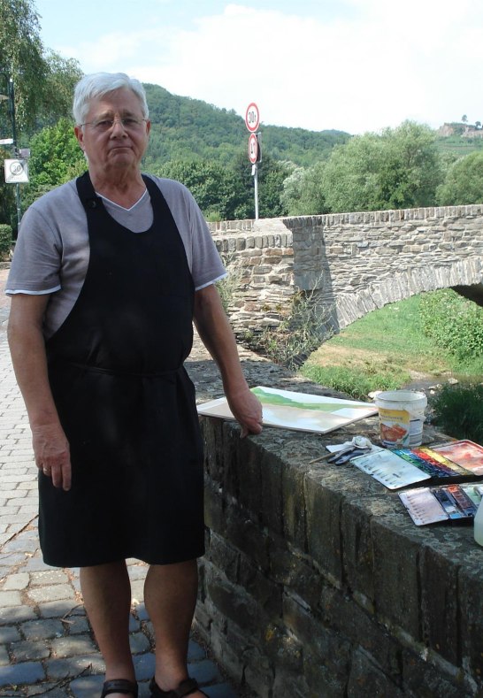 Malen an der Brücke in Rech an der Ahr | © Hans-Joachim Schmitz Malen an der Brücke in Rech an der Ahr | © Hans-Joachim Schmitz