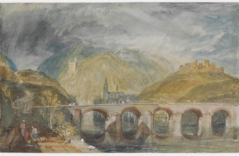 Blick in Richtung Bingen und Burg Klopp | © The Trustees of the British Museum