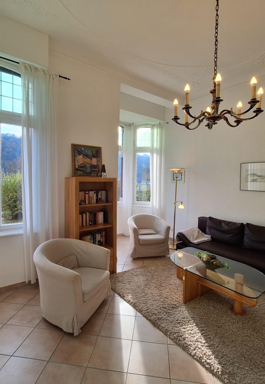 Wohnzimmer mit Rheinblick | &copy; Koblenz-Touristik GmbH, J. Assenmacher