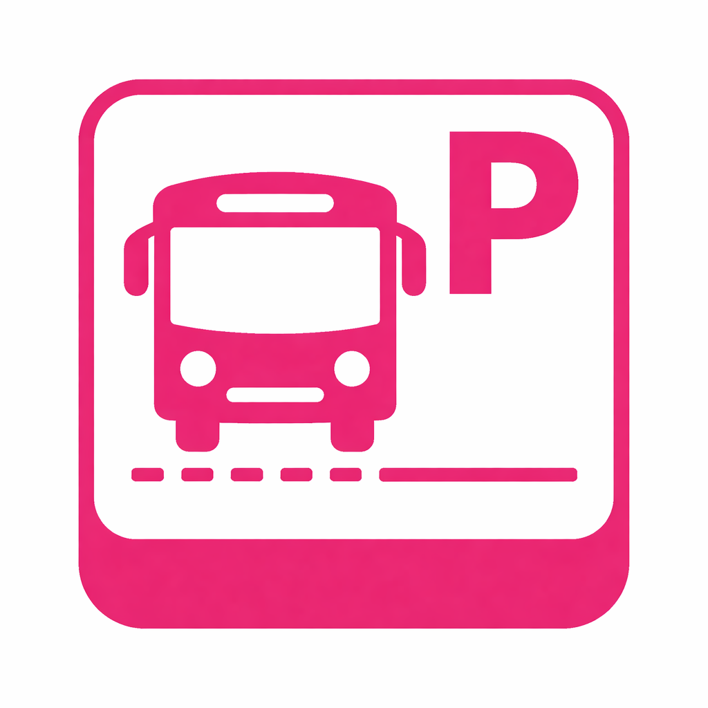 Piktogramm: Busparkplatz | © Koblenz-Touristik GmbH Piktogramm: Busparkplatz | © Koblenz-Touristik GmbH