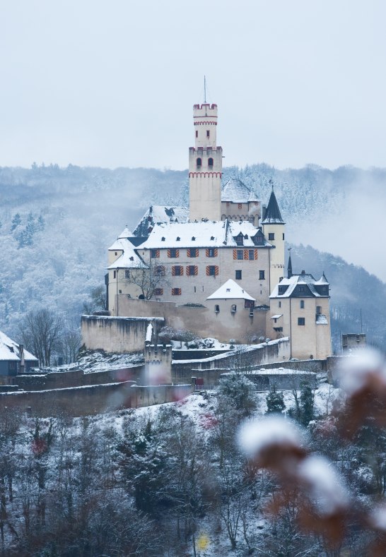 Die Marksburg im Winter | &copy; Henry Tornow