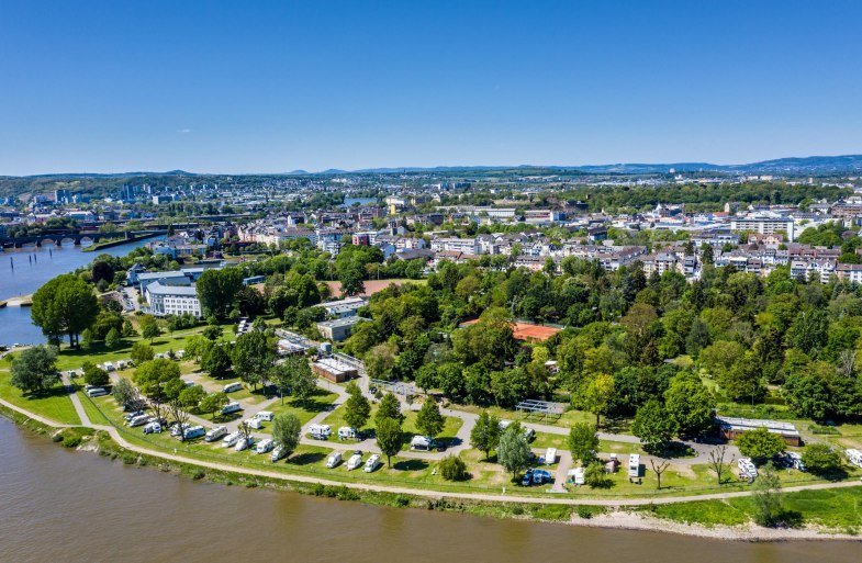 Übersicht Campingpark | © Koblenz-Touristik GmbH / Dominik Ketz Übersicht Campingpark | © Koblenz-Touristik GmbH / Dominik Ketz