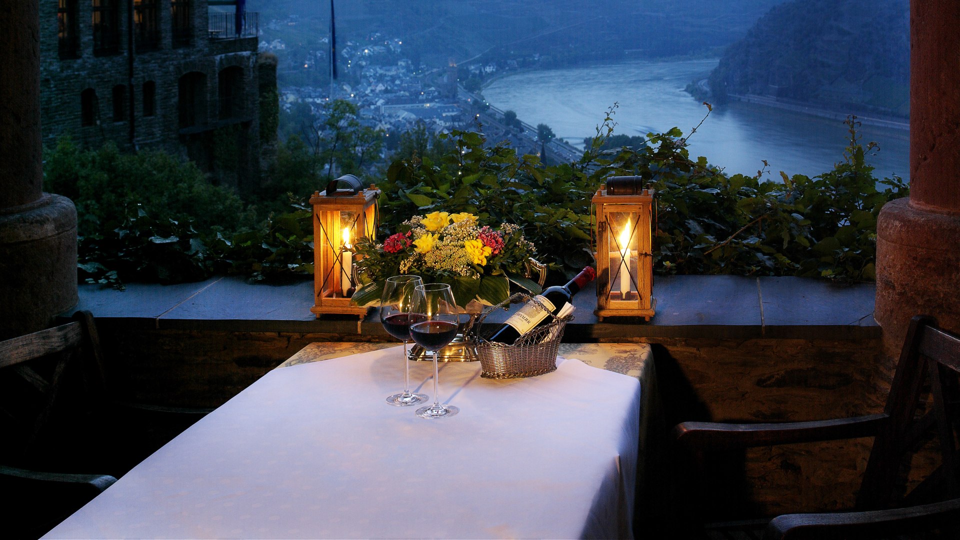 Abendstimmung auf der Schönburg, Oberwesel | © Guido Werner Abendstimmung auf der Schönburg, Oberwesel | © Guido Werner
