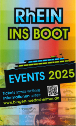 RhEIN INS BOOT - Events 2025 Bingen-Rüdesheimer | © Bingen-Rüdesheimer Schifffahrtgesellschaft mbH