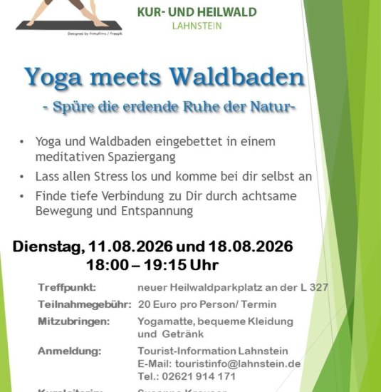 Yoga meets Waldbaden | © Stadt Lahnstein Yoga meets Waldbaden | © Stadt Lahnstein
