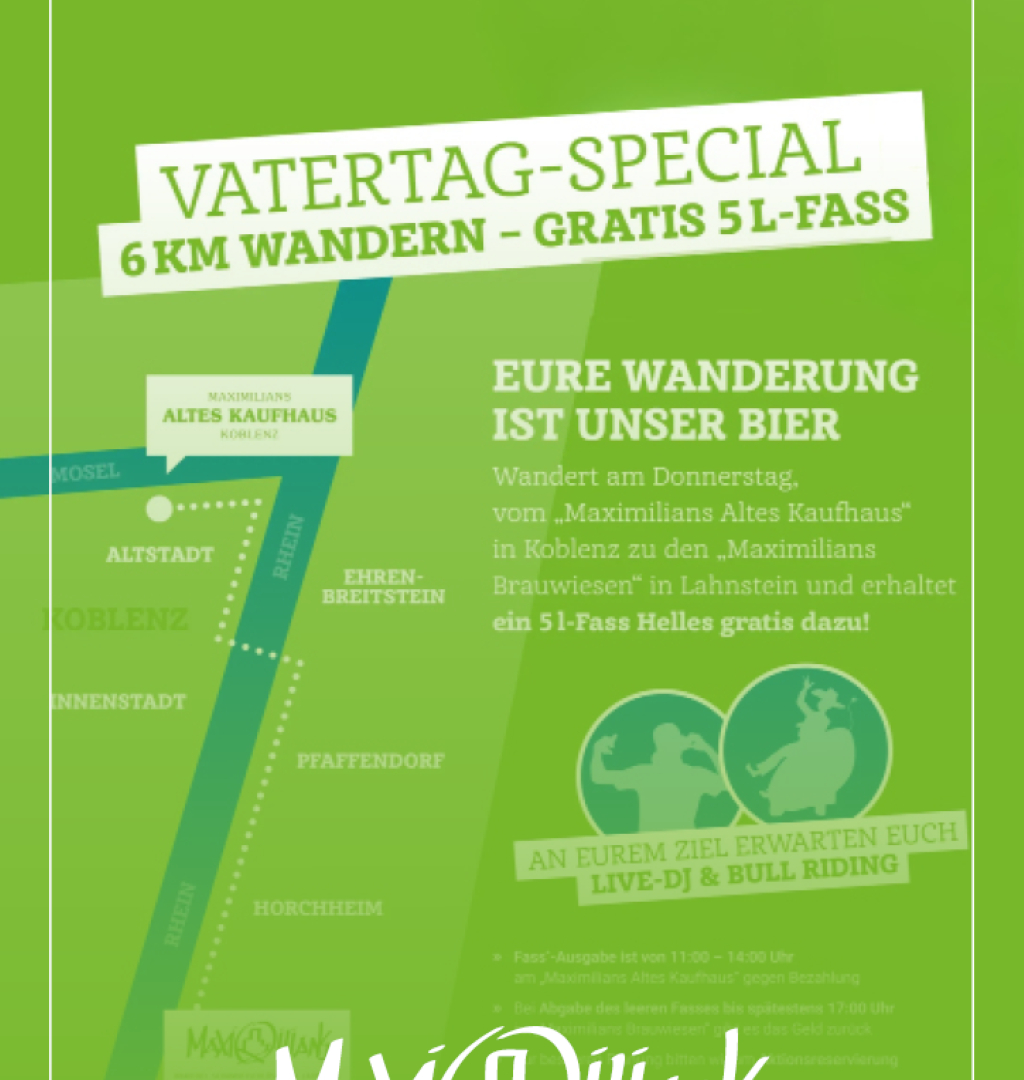Vatertag-Special | &copy; Maximilians Brauwiesen