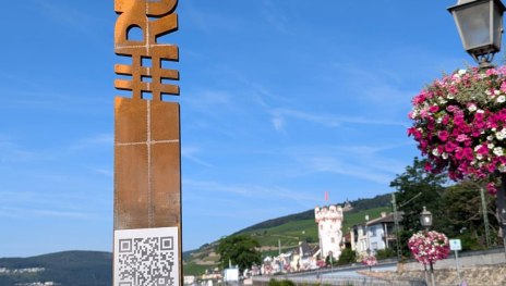 Gude Blick Stele am Hafenpark | © Birgit Bien