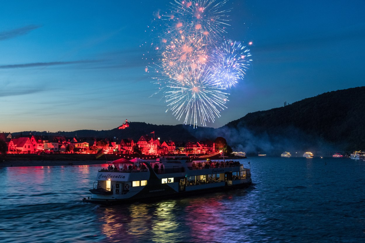 Rhein in Flammen zwischen Spay und Koblenz | © Dominik Ketz Rhein in Flammen zwischen Spay und Koblenz | © Dominik Ketz