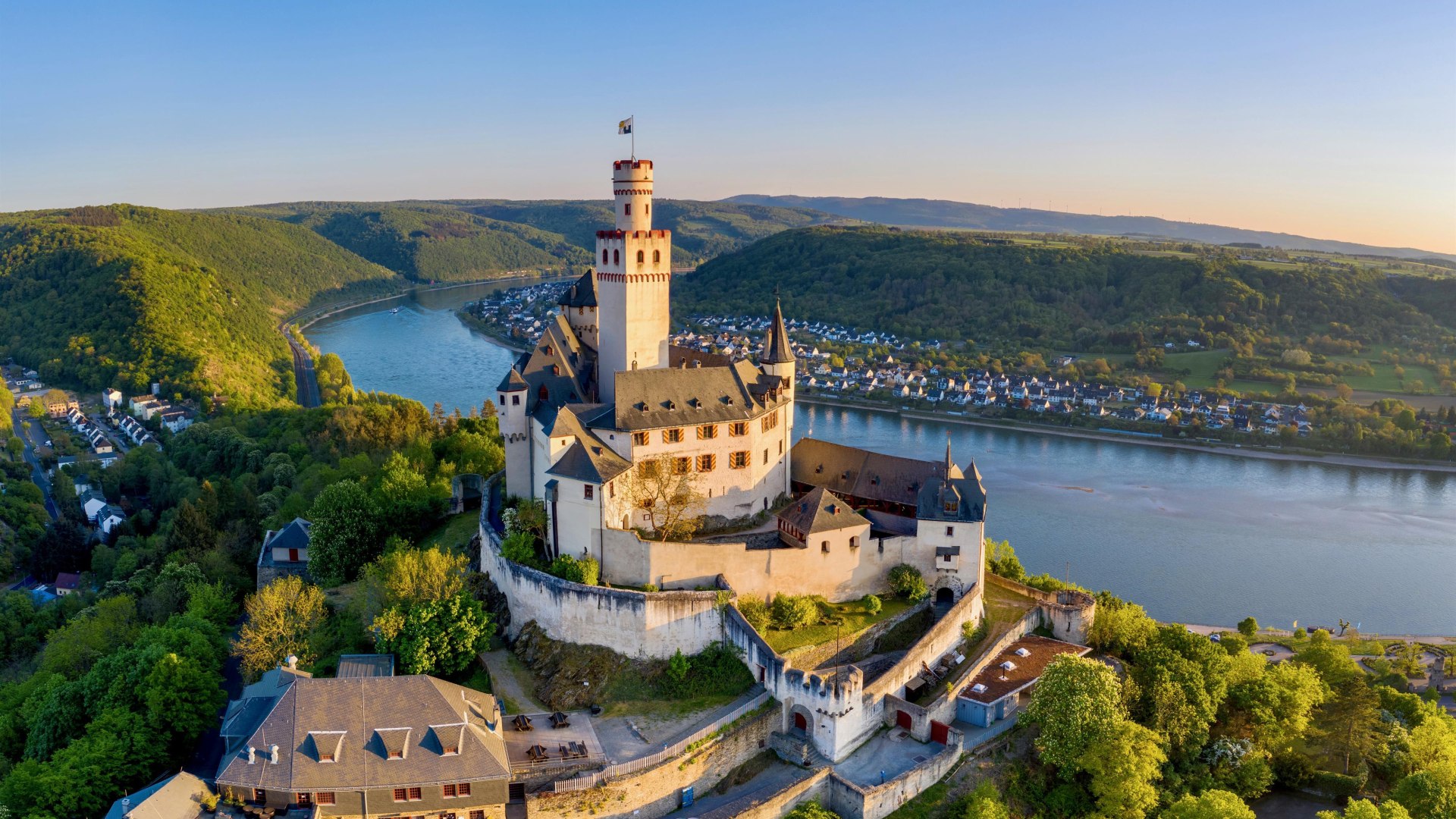Marksburg von oben | © Mahlow Media
