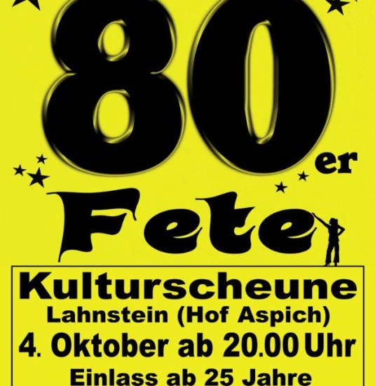 Kulturscheune 80 er Fete | © Michael Groß