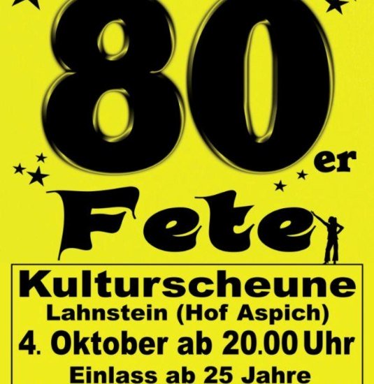 Kulturscheune 80 er Fete | © Michael Groß