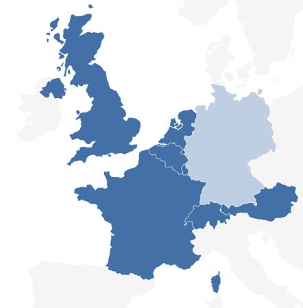 Verteilung Auslandsmärkte für das Rheintal