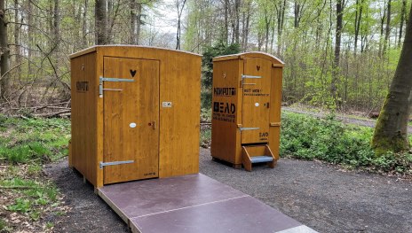Kompost-WC im Lahnsteiner Kur und Heilwald | © Stadt Lahnstein Kompost-WC im Lahnsteiner Kur und Heilwald | © Stadt Lahnstein