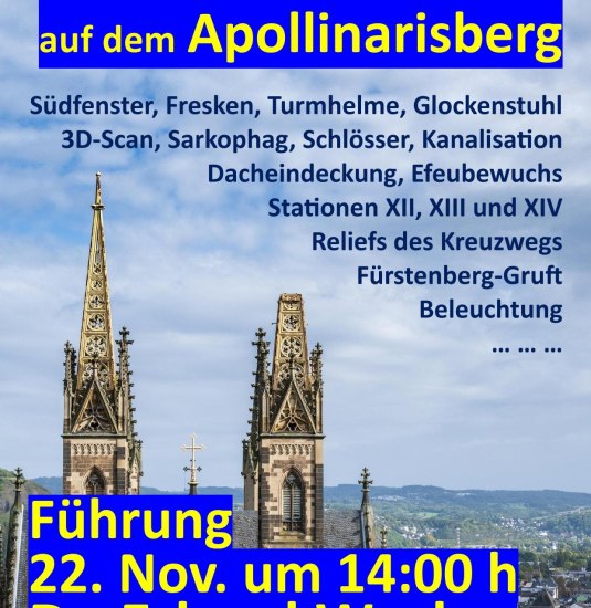 Plakat Restaurierungen Apollinarisberg | © Dr. Erhard Wacker, Fotograf: Heinz Grates Plakat Restaurierungen Apollinarisberg | © Dr. Erhard Wacker, Fotograf: Heinz Grates