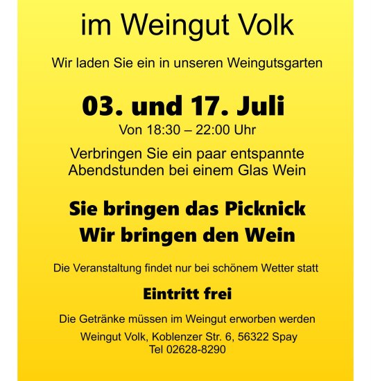 Plakat 2025 | © Weingut Volk