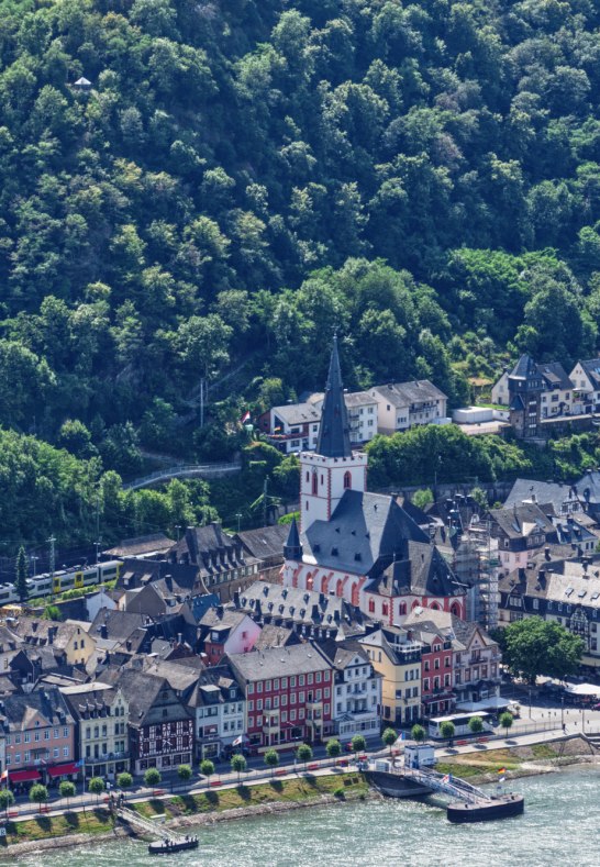 St. Goar aus der Vogelperspektive | © rheingucken.de St. Goar aus der Vogelperspektive | © rheingucken.de