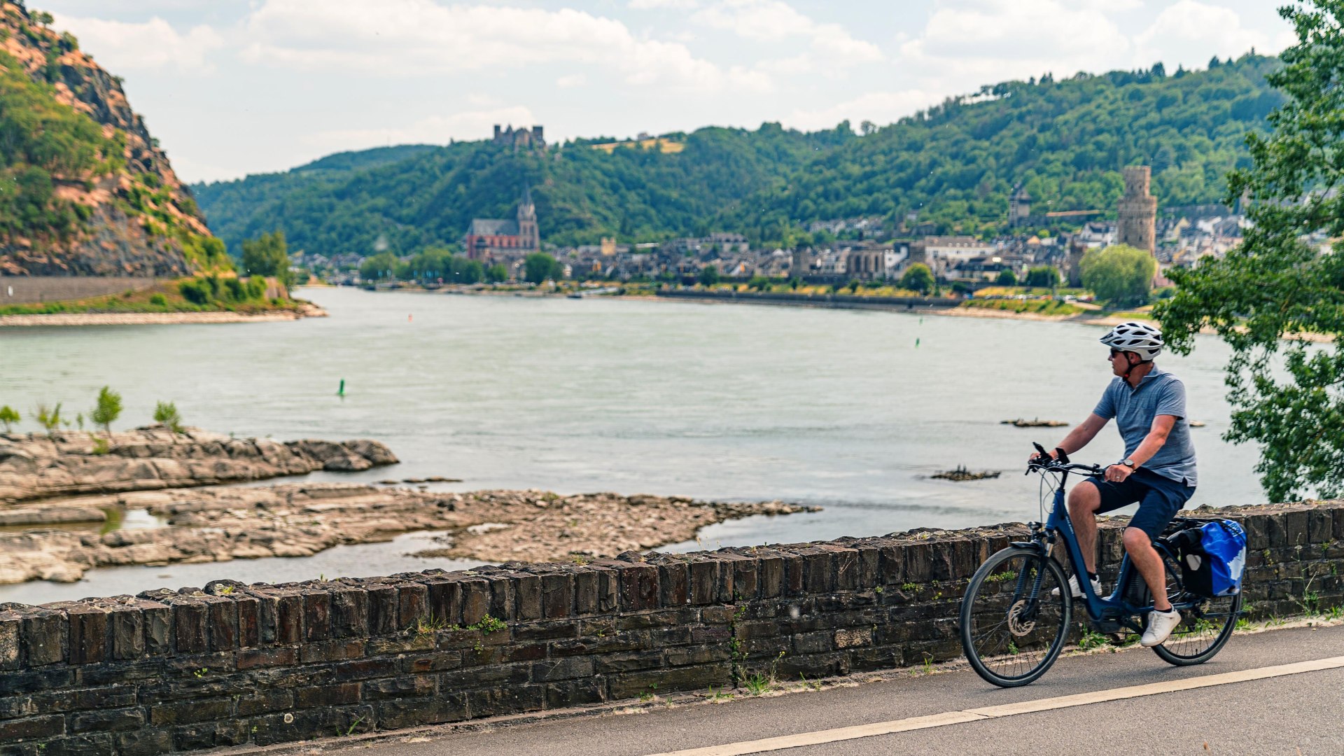 Rheinradweg bei Oberwesel | &copy; Maximilian Semsch/RRT, CC BY SA 4.0