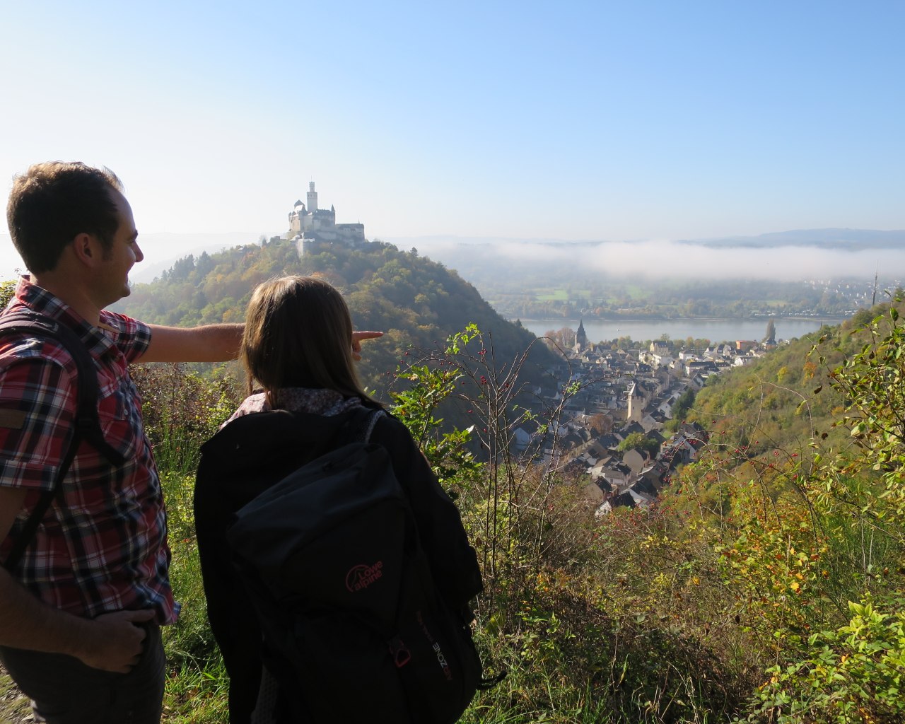 Blick auf die Marksburg bei Braubach | © Bastian Clos